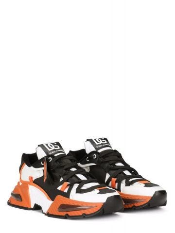 Orange panelled Airmaster Sneakers