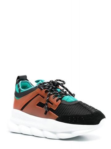 Multicolored panelled Chain Reaction Sneakers