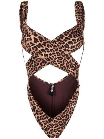 Leopard print brown Exotica Swimsuit