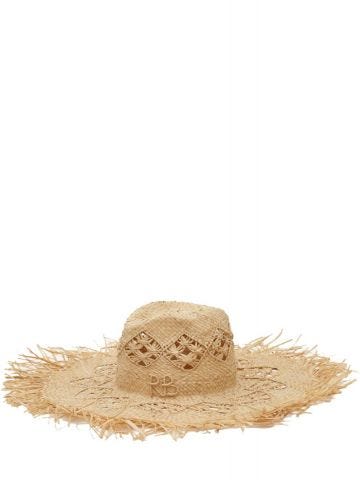 Beige straw Hat