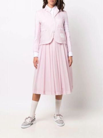 Pink pleated midi Skirt