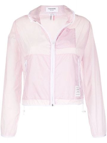 Pink hooded lightweight Jacket
