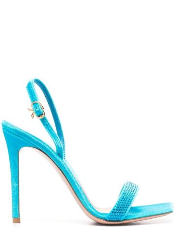 Sandali con tacco Britney blu