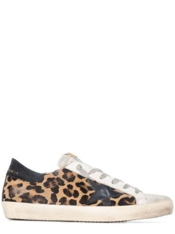 Leopard print white Superstar Sneakers