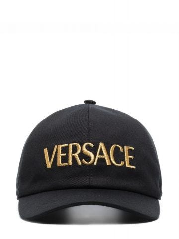 Gold logo embroidery black baseball Cap