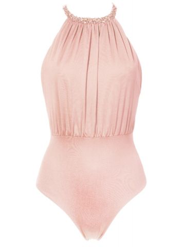 Jewel neckline pink Lullaby Swimsuit