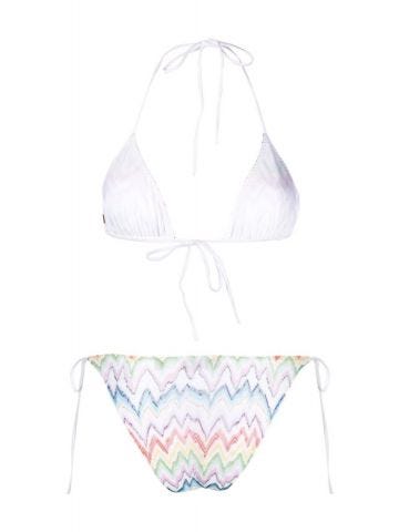 Multicolored zigzag print Bikini Set