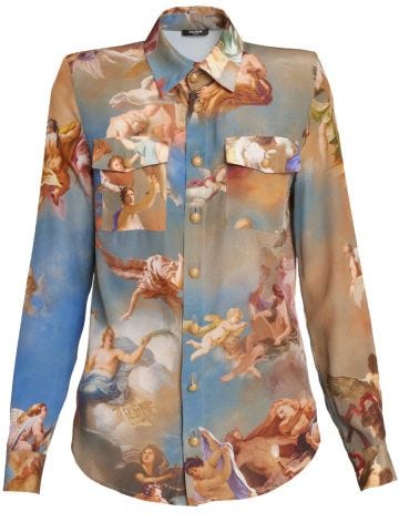 Multicolor shirt with Sky print