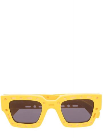 Yellow Mercer square frame Sunglasses