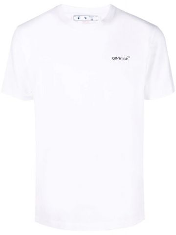 T-shirt Wave Diag bianca