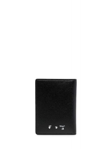 Diag-stripe print black Card holder