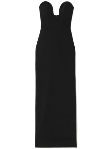 Black Audrey strapless maxi Dress