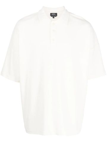 White Antoine short-sleeved polo shirt