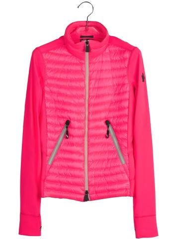 Pink padded cardigan jacket
