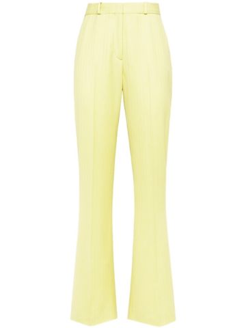 Yellow bootcut pants