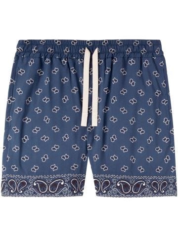 Shorts with paisley print