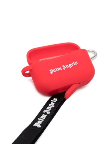 Custodia per AirPods Pro rossa con stampa logo