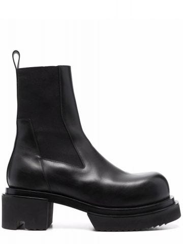 Black beatle Bogun chunky-sole boots