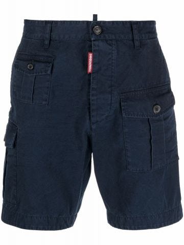 Blue cargo Bermuda Shorts