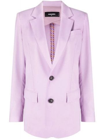Lilac single breasted tailored Blazer