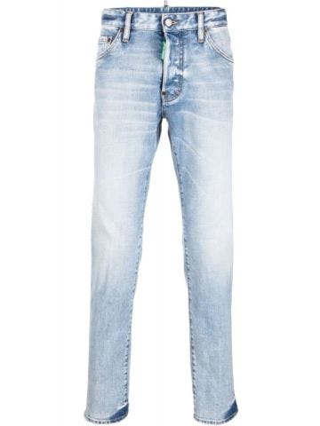 Blue washed slim-fit Jeans