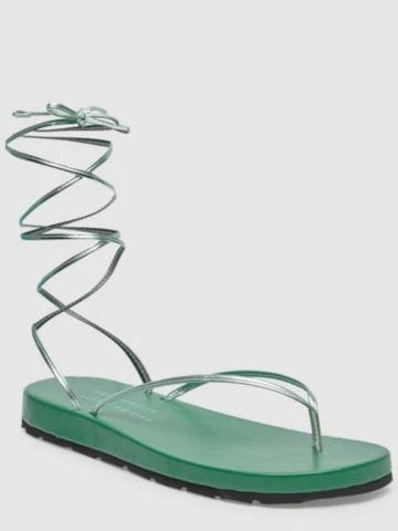 Green Jenifer flip-flops Sandals