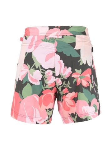 Pink floral print Swimshorts