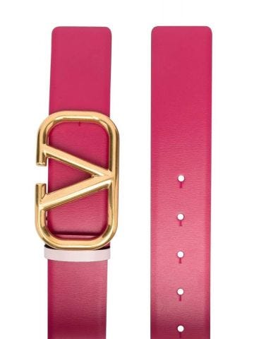 Pink VLogo reversible Belt