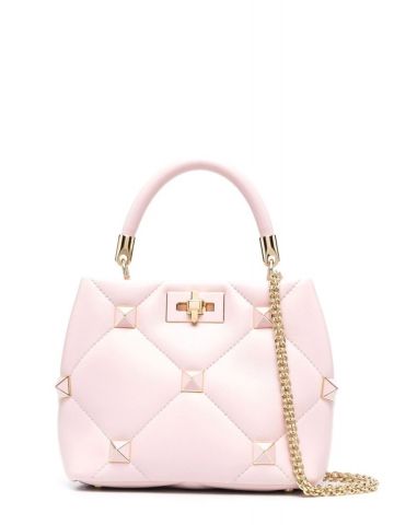 Pink Roman Stud small Handbag