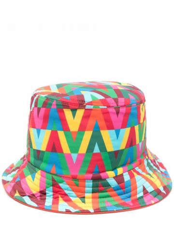 Cappello bucket Optical multicolore