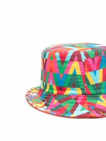 Cappello bucket Optical multicolore