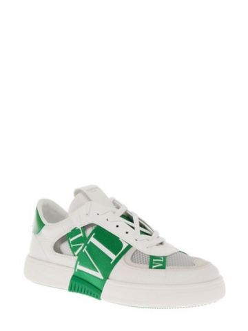 White and green VL7N Sneakers