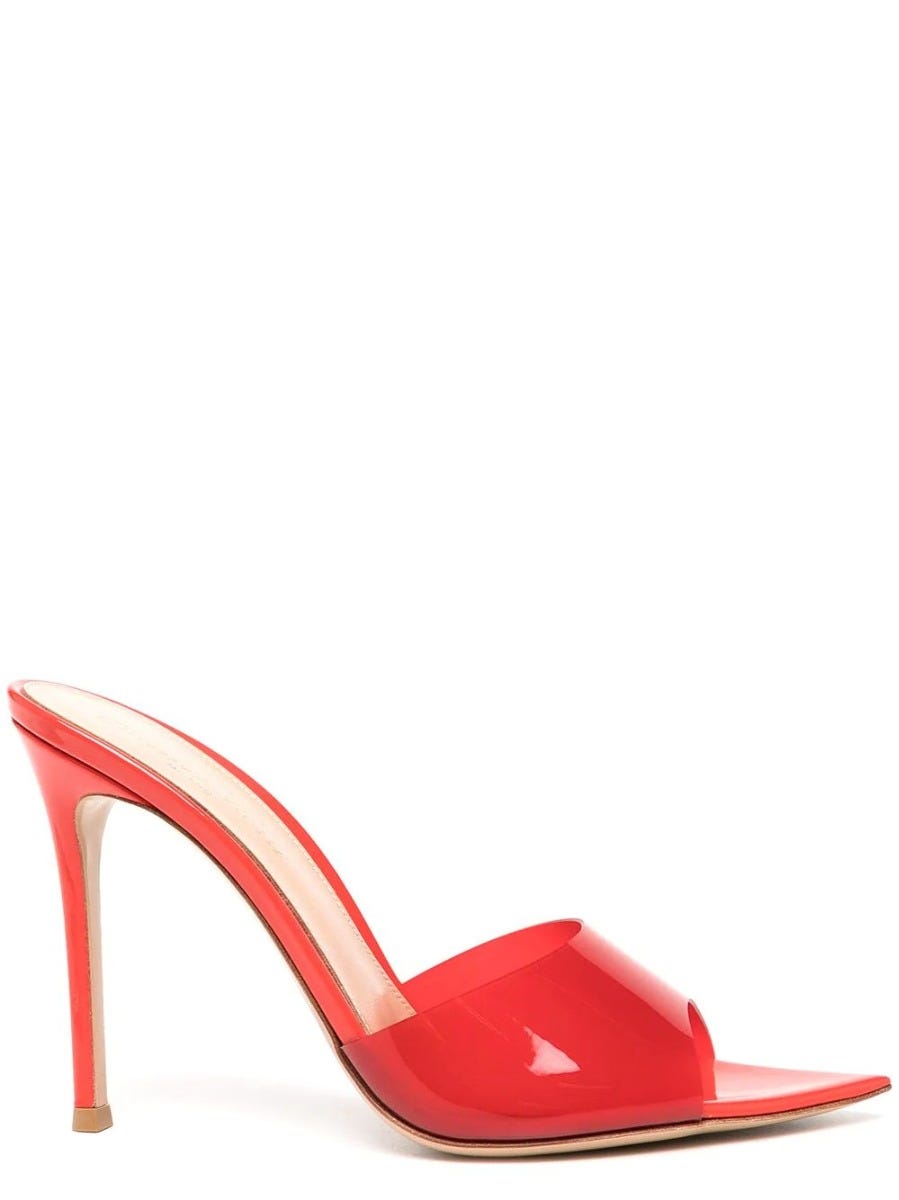 Red Elle transparent Sandals