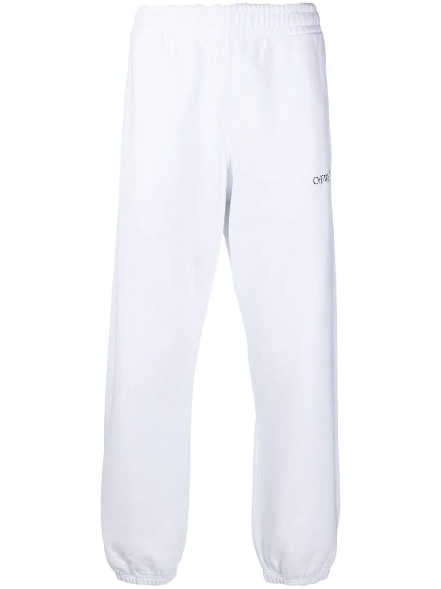 OFF-WHITE WHITE CARAVAGGIO ARROWS TRACK trousers